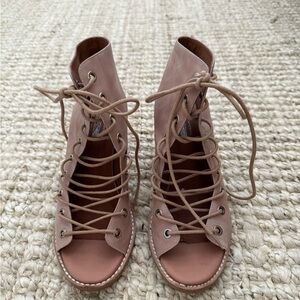Jeffery Campbell x Free people lace up heels
